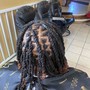 Dread retwist and style