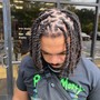 Loc retwist with two strand Loc Style (Rope Twist)