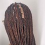 Smedium knotless braids