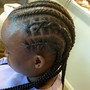 Ghana Braids (Feed ins) (more than 6)