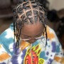 Medium knotless Braids