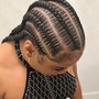 Medium knotless Braids