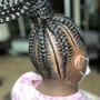 6 stitch braids with curls