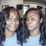 Glueless closure wig install