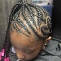 Kid's Braids with Weave