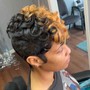 Relaxer Touch Up (Short hair ALL OVER)