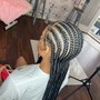 Med knotless braids