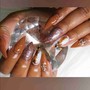 Half Swarovski All Nails