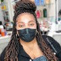 Kinky twists braids for undercuts