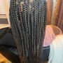 Medium to large Box Braids