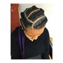 Designed  Cornrow with any pattern