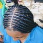 Ghana Braids, pony tail