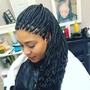 Goddess Braids, Feedin 10 row or less