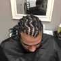 Cornrows, no extension 10 rows