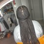 Triangle parting for Soft Locs/ Braids