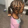 (5-11) Kid's Braids w/ Hair $25 deposit due at booking !