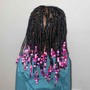 Natural Hair Box Braids (Medium)