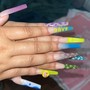 Acrylic Nails short -XL