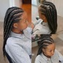 Large Fulani Braids/ Feed-In Front Knotless Braid Back