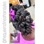 Bantu Knots w/ Natural Hair