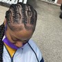 Kids thick feed in braids