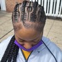 Kids thick feed in braids