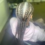 Kids thick feed in braids