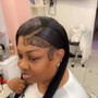 Frontal lace wig install