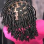 Braid Bar Style, Flat Iron, Style, Wand / Barrel Curls, Additional Extension Add-On