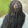 Medium knotless Braids