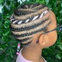 Basic Cornrows/ Wig Braid Down