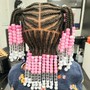 Kid's Braids with Natural Hair