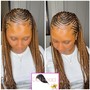 Cornrows with Box Braids