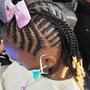 Kid's Medium Cornrow with beads