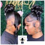 Pin Curl Bun UPDO