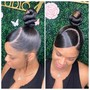 Pin Curl Bun UPDO