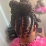 Two French braids