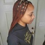 Half sew in/feed ins