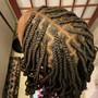 Cornrows (Large/Long) Feed-in Braids