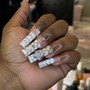 Full Rhinestone French tips