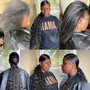 Sleek Ponytail (Relaxed hair) (No shampoo)