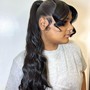 Ponytail with bangs