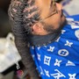 Men’s PARTIAL Braids (or man bun style)