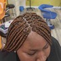 Small Senegalese knotless  Twist midback