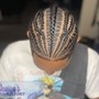 Men Cornrows W/ A Design