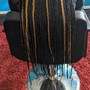 Feed Ins 6 braids straight back