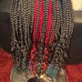 Feed Ins 6 braids straight back