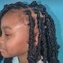 Kid's tribal Braids half up half down