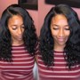 Silk Press Short to Med Length (Fine to Normal Natural Hair)