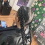 braid tips curled